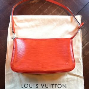Louis Vuitton Epi Piment Leather Orange Bag